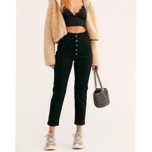 Free People | Montella Pinstripe Crop Pant | 8